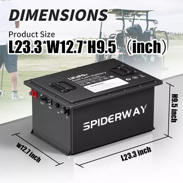 батареяГольф-карт батарея72V(73.6V) 105AH LiFePO4 гольф-карт Lithiu(m) батарея 200A BMS IP67 10 лет