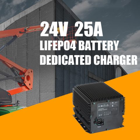 Carregadores de baterias para plataformas de trabalho aéreo24V 105A AWP Bateria LiFePo4 Bateria de iões de lítio Carregador de bordo Armazenamento de energia