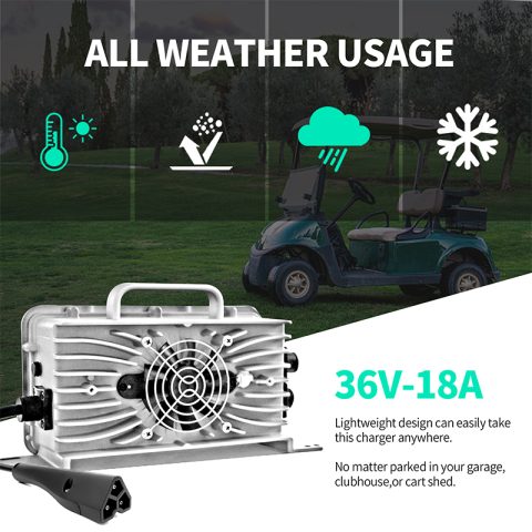 18 AMP 36 Volt Golf Cart Lead-acid ,Lithium Batteries Portable Battery Charger for Ezgo Rxw Golf Cart