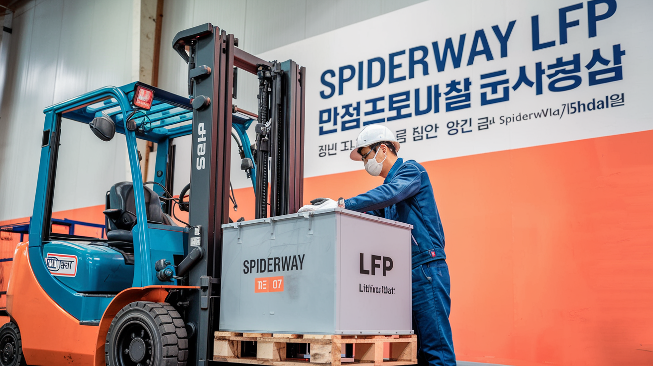 Serviços de substituição de baterias de lítio para empilhadores em Seul, Busan e Incheon