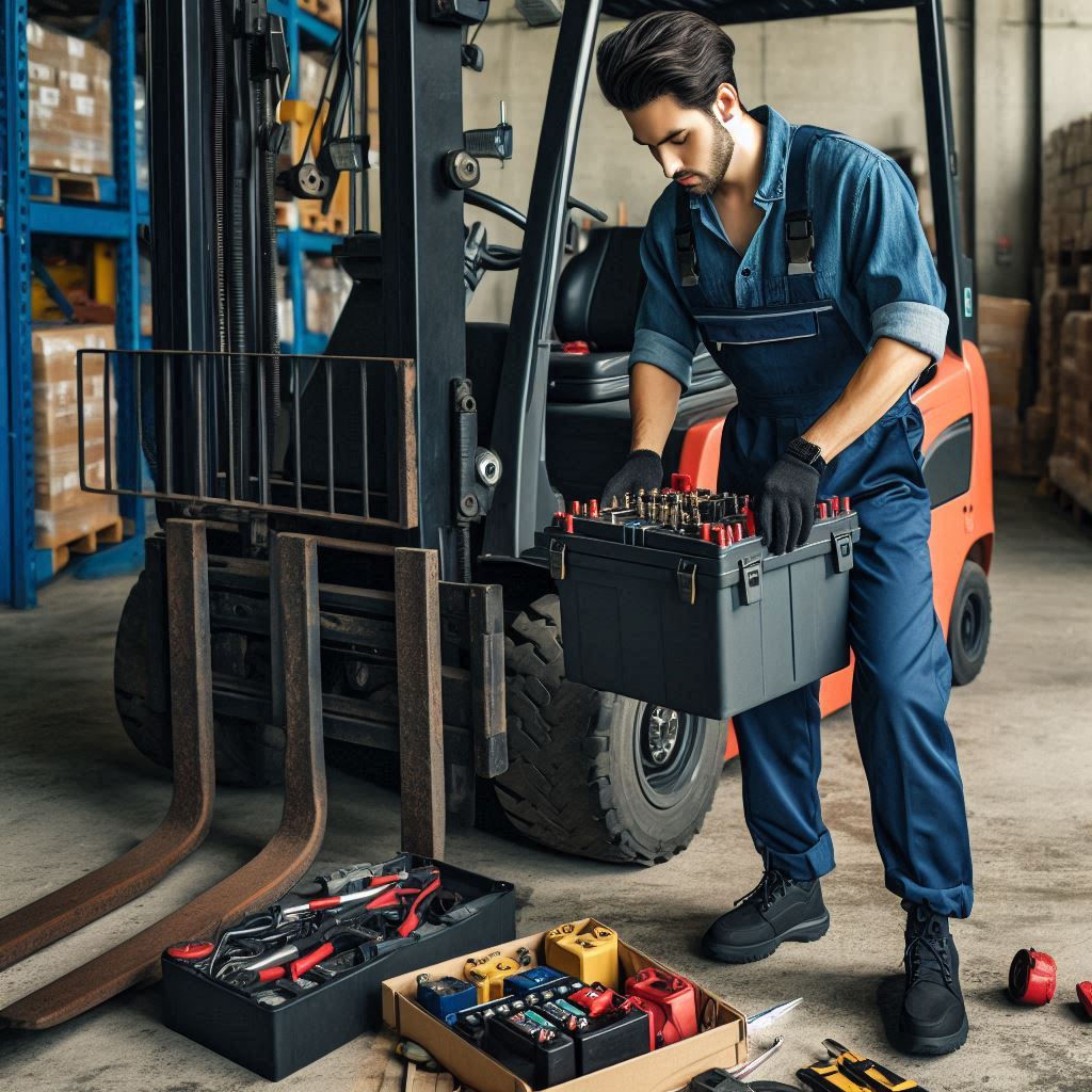 Forklift ListrikPengetahuan Baterai ForkliftPanduan Komprehensif untuk Penggantian Baterai Forklift