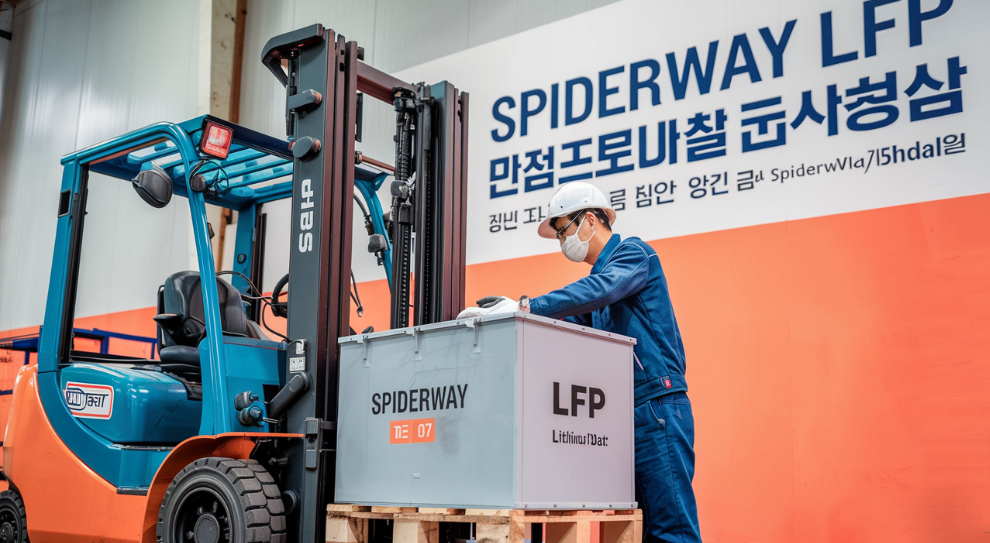 An Overview of Forklift Lithium Battery Manufacturing Plants in South Korea and Recommendation of Chinese SPIDERWAY Lithium Battery Products