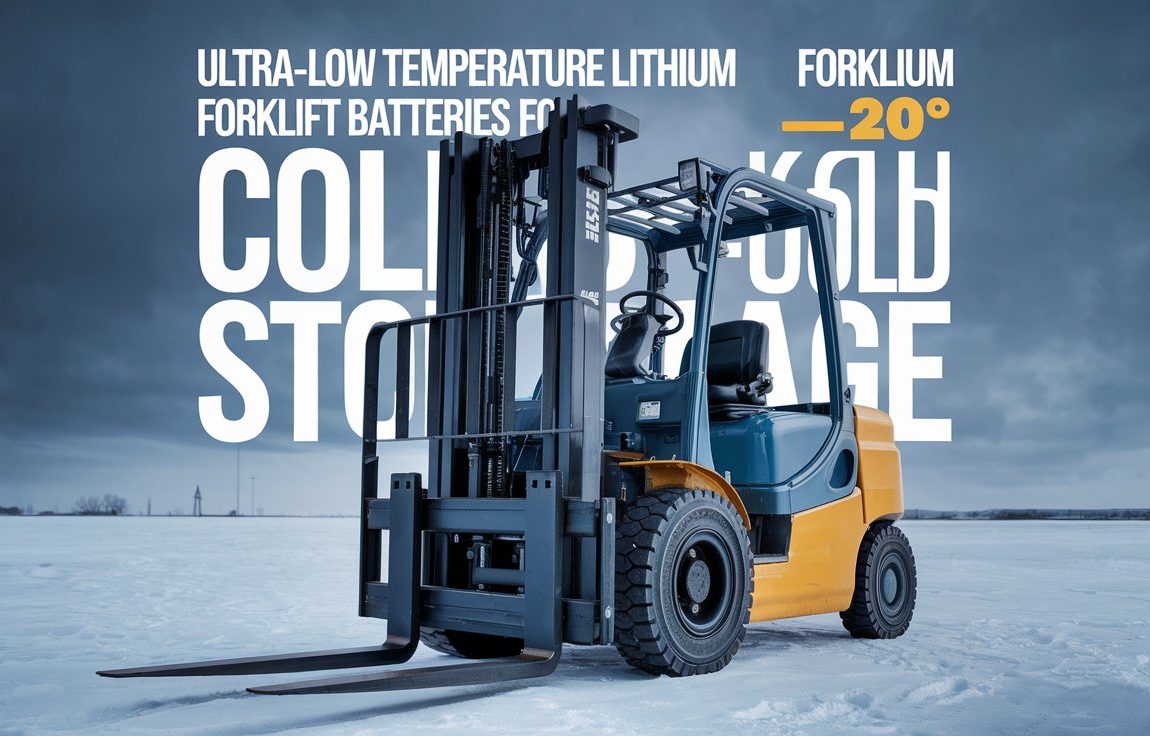 IP67 Rated Ultra-Low Temperature Lithium Forklift Batteries for Cold Storage