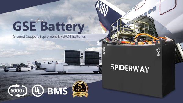 Batería 80V/460Ah GSE para equipos de aeropuerto