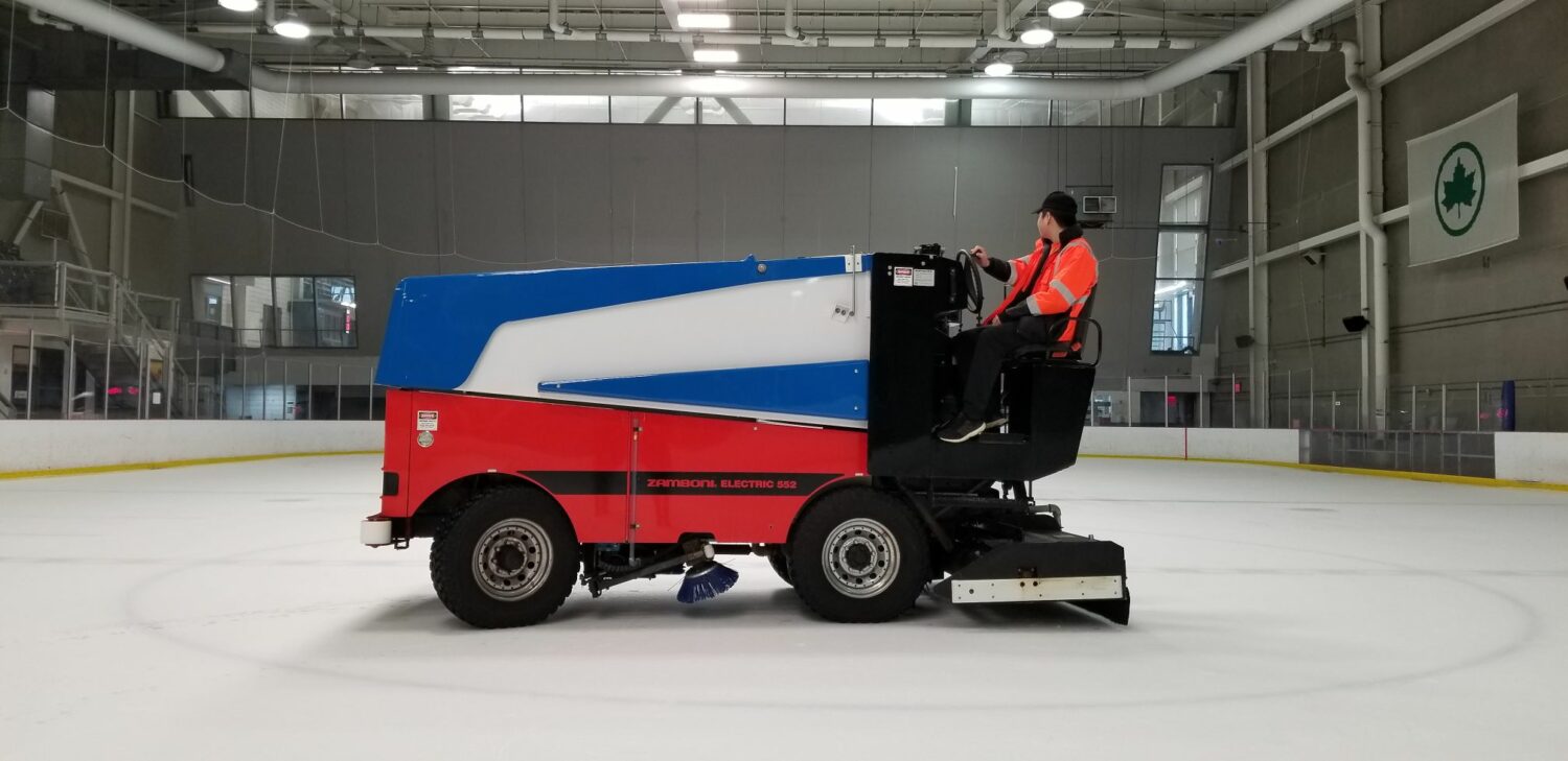 Zamboni 552 Electric Ice Resurfacer Powered by SPIDERWAY LiFePO4 Batteries