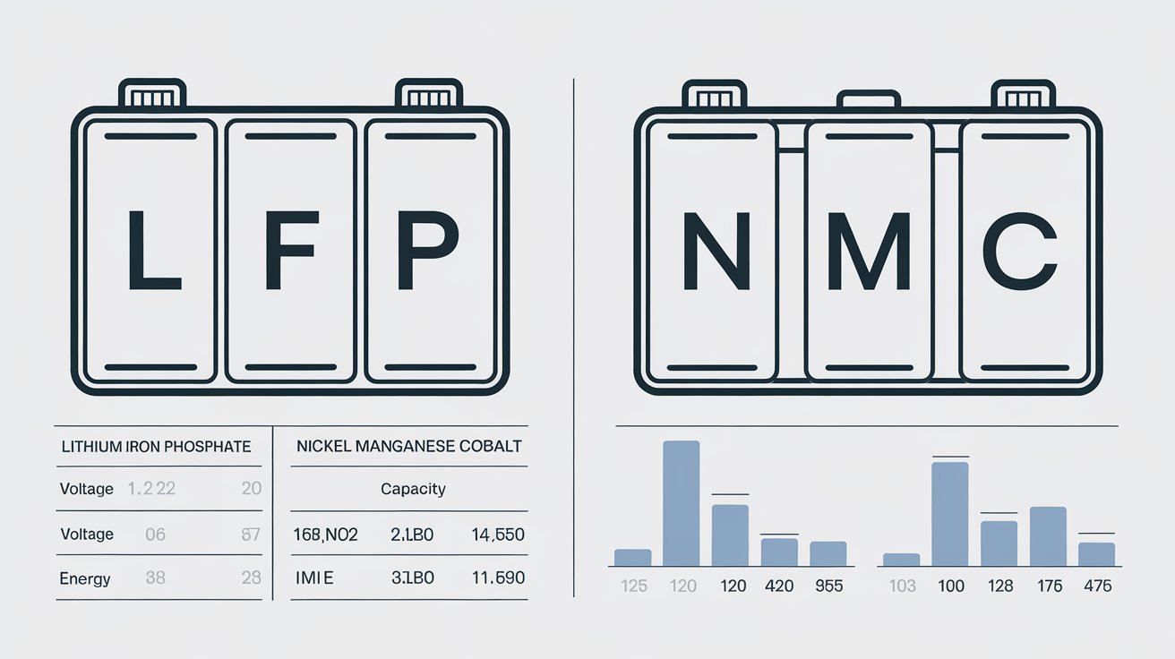 Batería LFP vs Baterías de Litio NMC: Una comparación exhaustiva