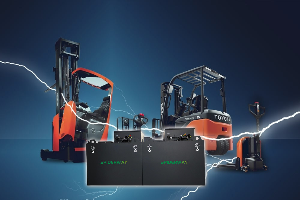 Lithium Battery Pack for Forklift: Discover SPIDERWAY’s Superior LFP Forklift Battery Solutions